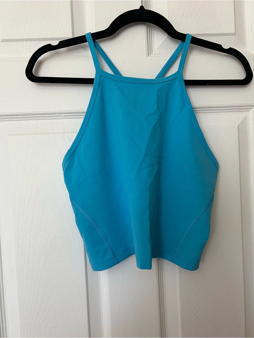 NWOT Lululemon Wunder Train High-Neck Cross-Back Tank Top - Kayak Blue